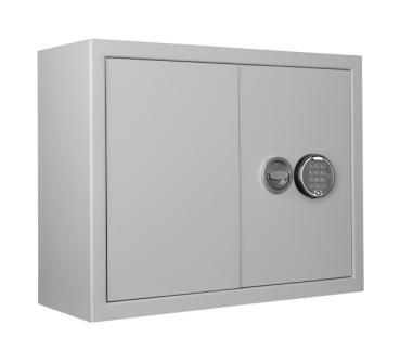 Schlüsseltresor ST 280/GAE mit Elektronikschloss, Doppel Türe, geschlossen in Frontalansicht