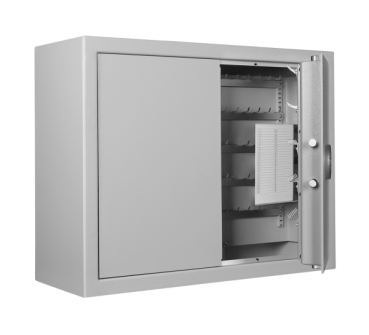 Schlüsseltresor ST 280/GAE mit Elektronikschloss, doppel Türe, halb geöffnet, in Frontalansicht